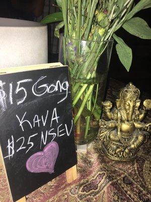 Shared NSEV acupuncture and sound healing with kava!