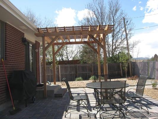 Paver Patio with Pergola, Lakewood, CO 80226