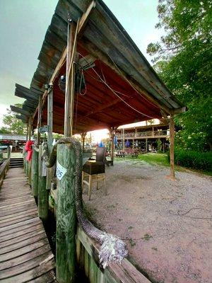 During your stay GET FED AT THE SHED & take advantage of our BLUE WAY PIER next to our boat ramp "Blue Water Marker #8" on Old Fort Bayou.