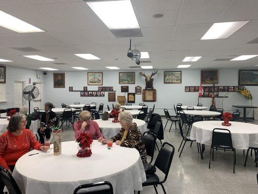 Large hall with full bar and kitchen