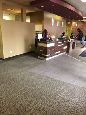 Clean waiting room with lots of seating and always helpful staff at check in that respects privacy.