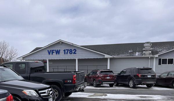 VFW is located on White Bear Lake.  This photo from their exclusive parking lot across the street