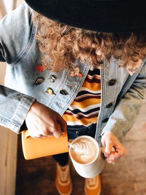 Barista, latte art