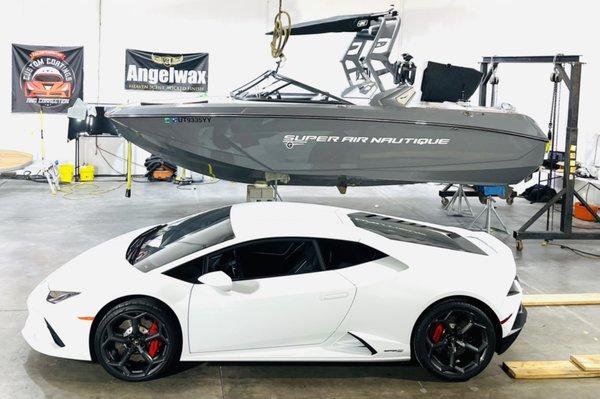 Super car's and super boats coated at Color County Custom Coatings