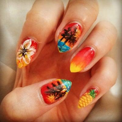 Ombre gel nails / designs