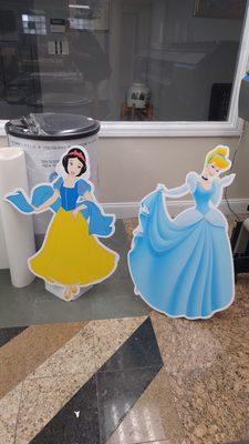 Disney princess stand up cutout for a party