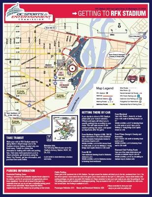 Washington Nationals - opening day parking map/guide