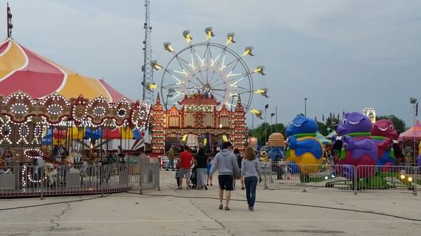 Carnival rides.