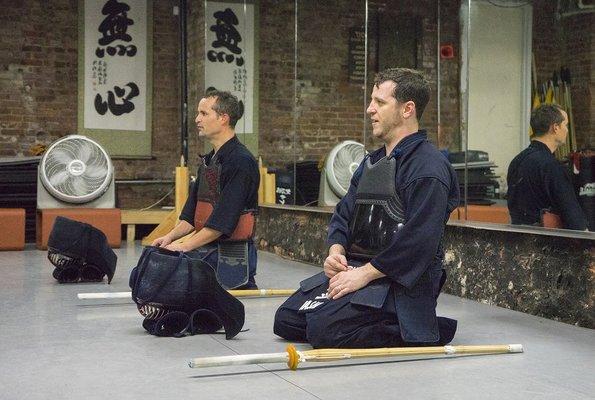 Head instructor Salet Sensei (left) and Founding Sensei, Raab Rashi (right)