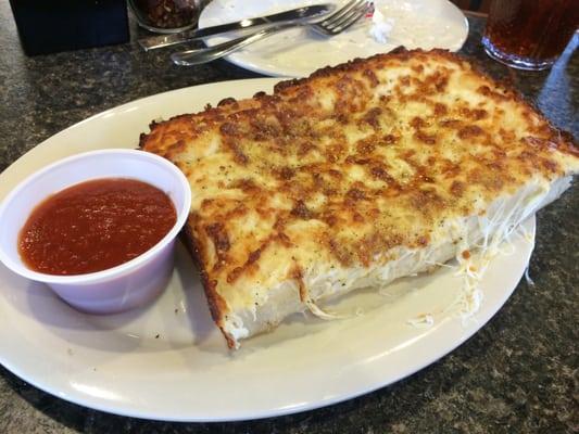 Cheese Sticks, I call it cheesy bread!!  Very hot, don't burn your mouth!!