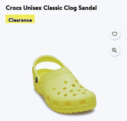 Crocs brand shoes for men and women all sizes available for styles available only $35 per pair retail up to 55