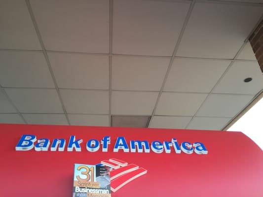 Bank of America is always easy to find!