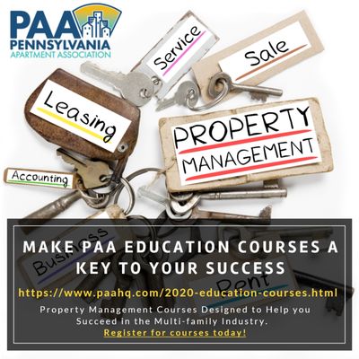 PAA offers education for the multi-family industry in the state of PA