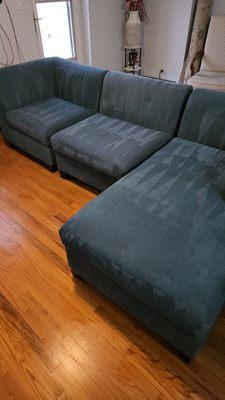 Sectional couch cleaning