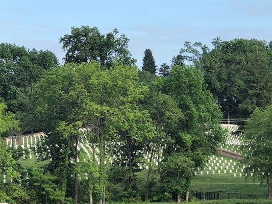 Veteran's Cemetery behind the Amtrack