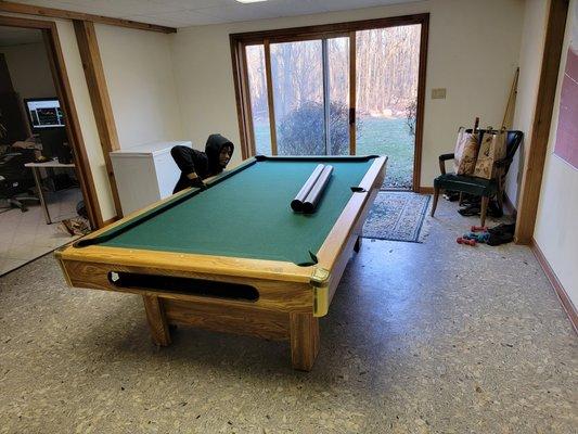 Pool Table Moving. Disassemble and Reassemble.