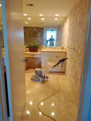 bathroom marble floor