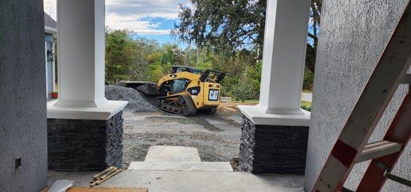 Granite Mix driveway installation