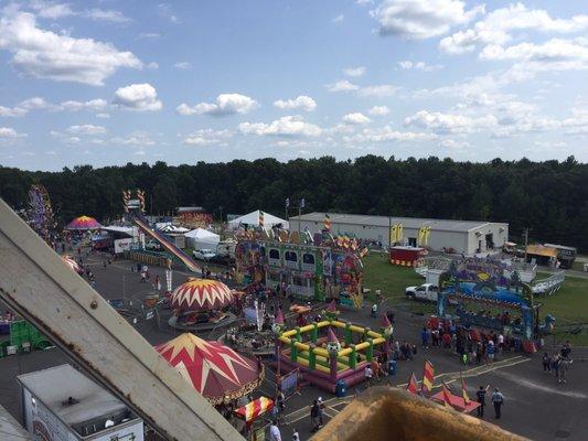 From Ferris wheel