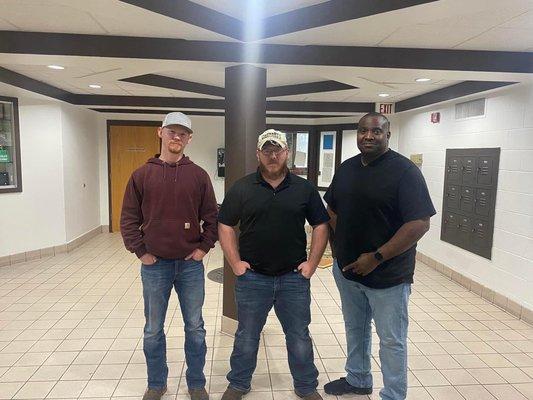 Jon vest (middle) Bradley Heflin (heflin bail bonds) Marcus Smith (smith bail bonds)