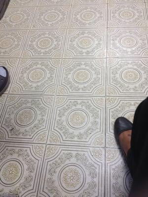 Floor tile pretty retro