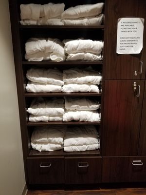 Changing room with robes