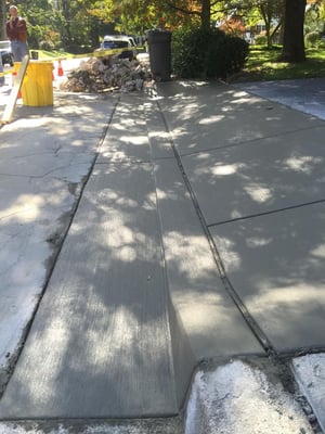 Fixed Driveway apron