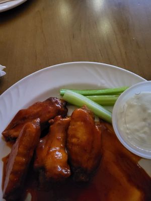 Korean BBQ wings. Comes with 10 wings but I remembered to take a pic after eating majority of them lol