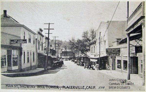 Downtown Placerville many years ago.