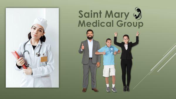 Slide example of a Powerpoint presentation promoting a Medical Group