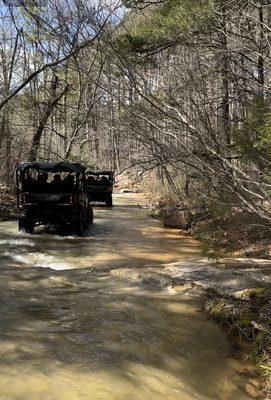 Riding down the creek