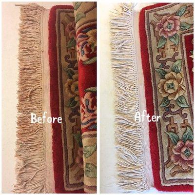 We also wash area rugs!!