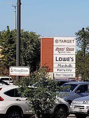 Part of The Brickyard Mall outside of Jewel-Osco.