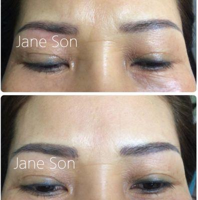 Eyebrows Semipermanent make up Retouch Newyork SnF