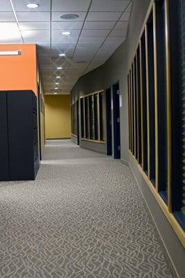 Hallway in RVC Offices in a tenant suite