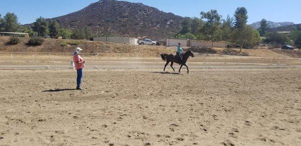 Private lesson at the International Equestrian Center.