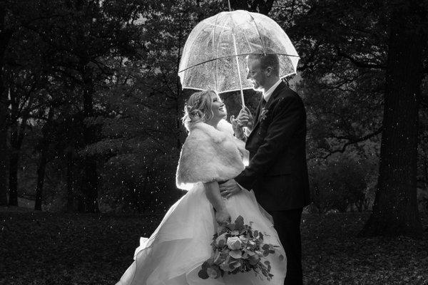 Bride Groom Rain Umbrella