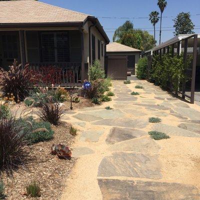 Sunny front yard oasis