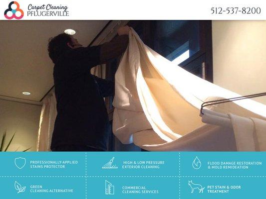 Curtain Blinds Cleaning