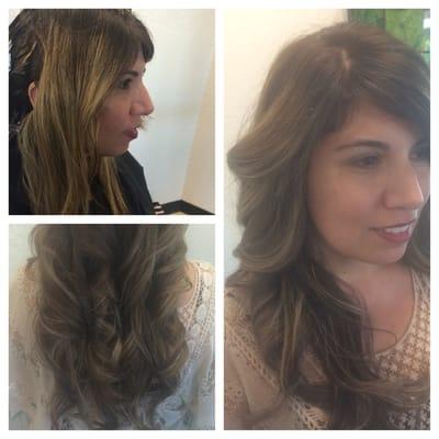 Beautiful combo of a sombre and infamous Brazilian blowout by Natalie