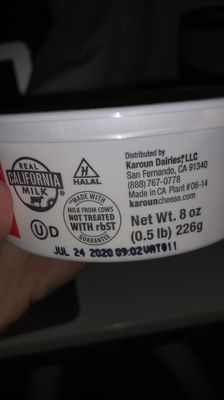 Expired dairy product