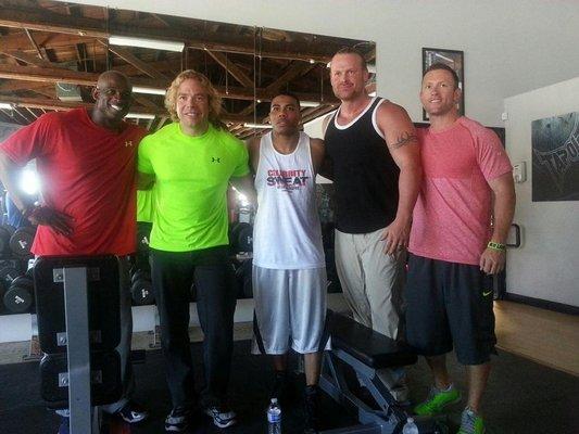 After wrapping a training session up with Deion Sanders & Nelly at TapOut LA before heading to the ESPYS.