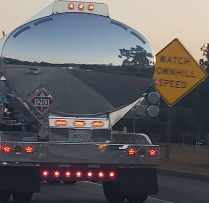 South on the 2 freeway. Idiot!!!