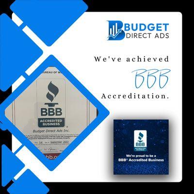 We're excited to announce that we've achieved BBB Accreditation! This is a testament to our continuous pursuit of excellence.