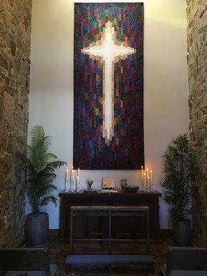 Peaceful and beautiful prayer chapel.