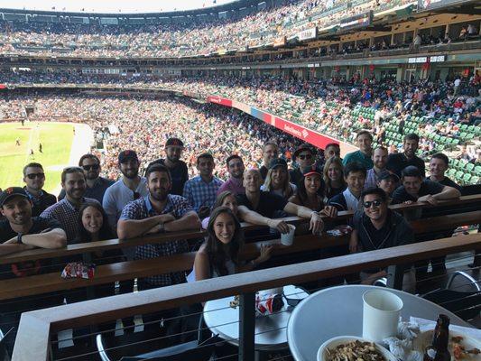 Perfect day for a ball game with candidates, clients, and friends!