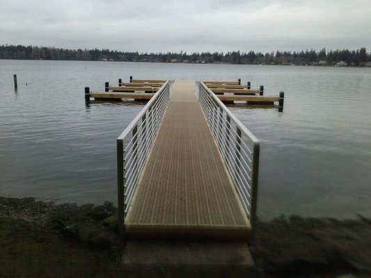 New 12 slip community dock.