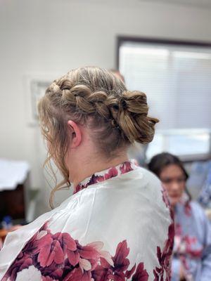 Bridal updo