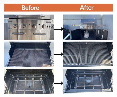 Before & After: GrillShine - Residential Grill Cleaning Services