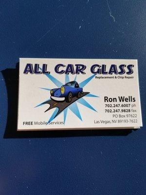 All Car Glass - FREE Mobile Services